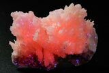 Pink Manganoan Calcite Crystal Cluster - Fluorescent! #361520-1